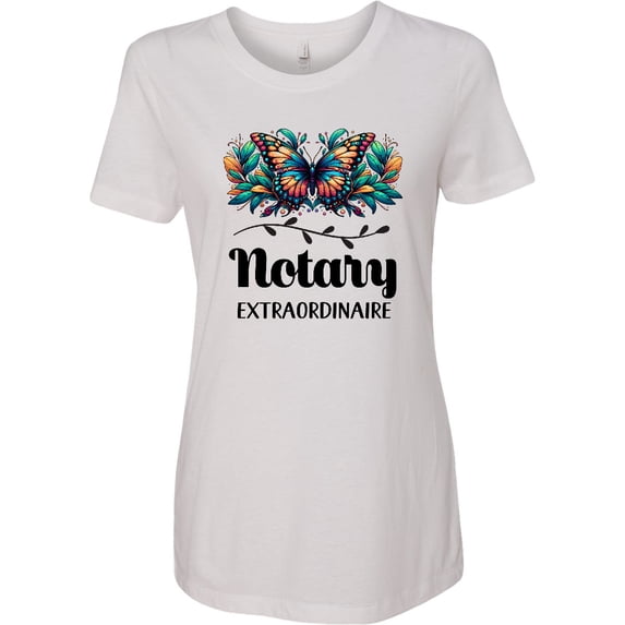 Inktastic Notary Appreciation Butterfly Women's T-Shirt