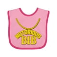 thumbnail image 1 of Inktastic Notorious Bib Boys or Girls Baby Bib, 1 of 4