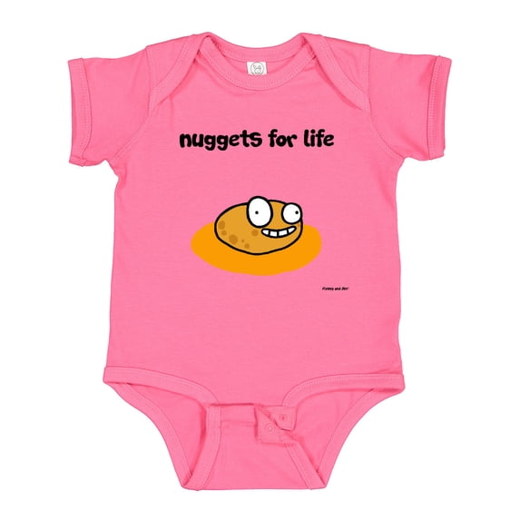 Inktastic Nuggets for Life Boys or Girls Baby Bodysuit