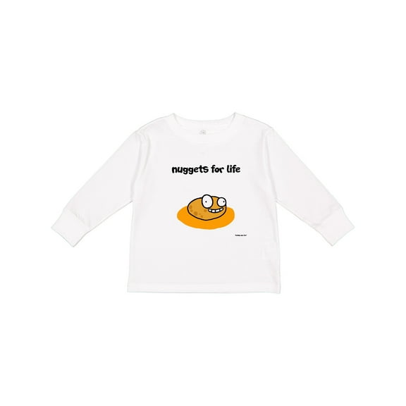 Inktastic Nuggets for Life Boys or Girls Long Sleeve Toddler T-Shirt
