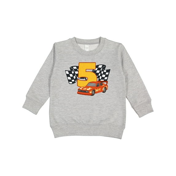 Inktastic Number Five Race Car Toddler Sweatshirt