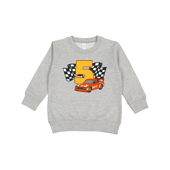 Inktastic Number Five Race Car Toddler Sweatshirt
