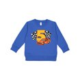 thumbnail image 1 of Inktastic Number Five Race Car Toddler Sweatshirt, 1 of 4