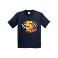 thumbnail image 1 of Inktastic Number Five Race Car Youth T-Shirt, 1 of 5