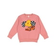 thumbnail image 1 of Inktastic Number Four Race Car Toddler Sweatshirt, 1 of 4