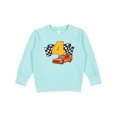 thumbnail image 1 of Inktastic Number Four Race Car Toddler Sweatshirt, 1 of 4