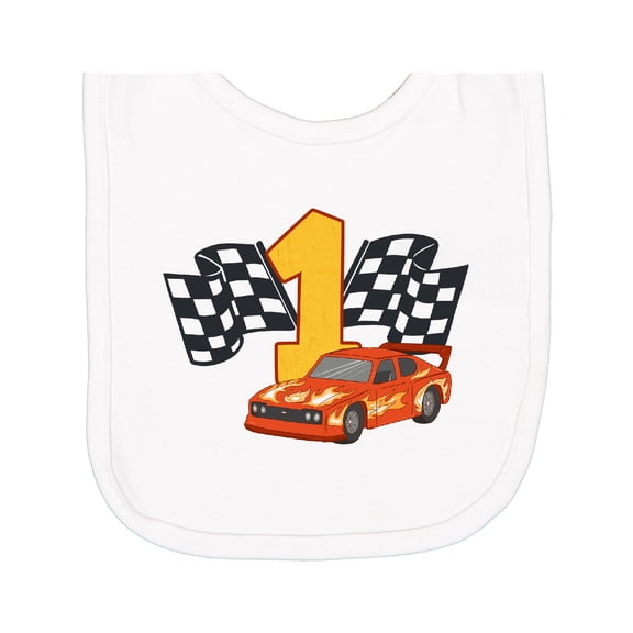 Inktastic Number One Race Car Newborn Bib