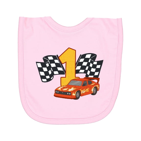 Inktastic Number One Race Car Newborn Bib