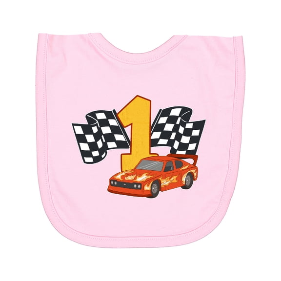 Inktastic Number One Race Car Newborn Bib