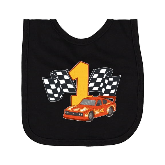 Inktastic Number One Race Car Newborn Bib