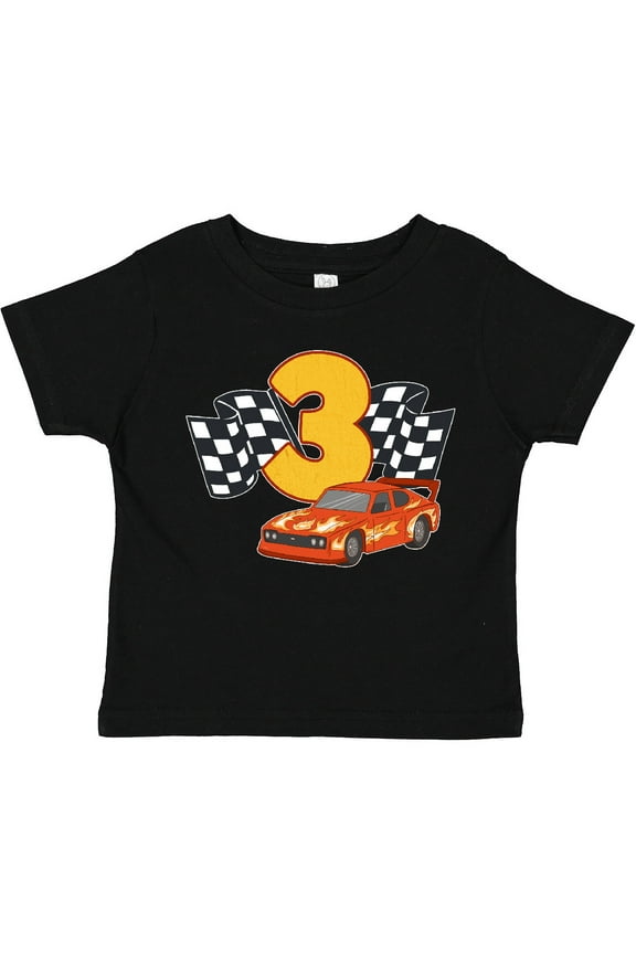 Number Three Race Car Boys or Girls Toddler T-Shirt