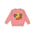 thumbnail image 1 of Inktastic Number Three Race Car Toddler Sweatshirt, 1 of 4
