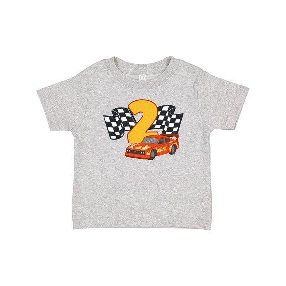Inktastic Number Two Race Car Boys or Girls Baby T-Shirt