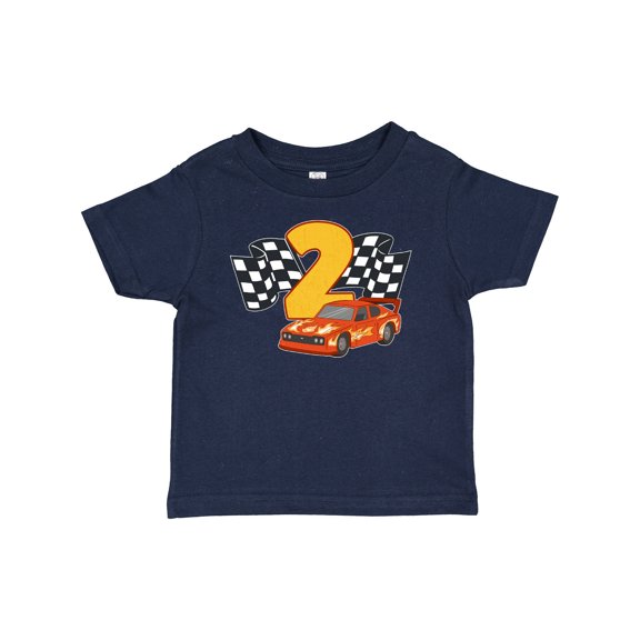 Inktastic Number Two Race Car Boys or Girls Baby T-Shirt