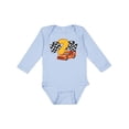 thumbnail image 1 of Inktastic Number Two Race Car Boys or Girls Long Sleeve Baby Bodysuit, 1 of 5