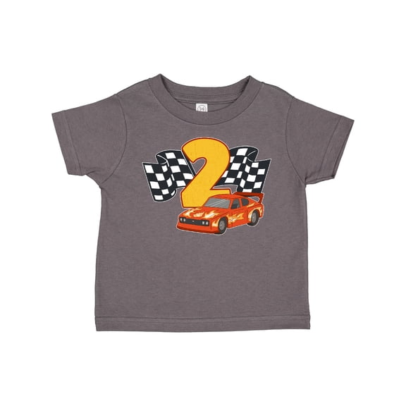 Inktastic Number Two Race Car Boys or Girls Toddler T-Shirt