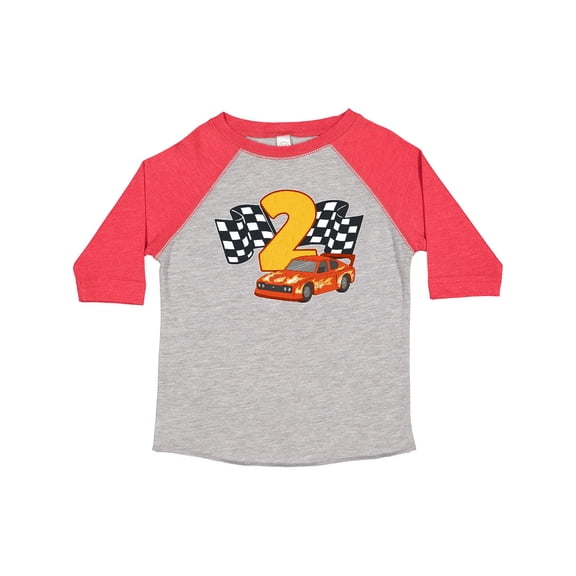Inktastic Number Two Race Car Boys or Girls Toddler T-Shirt