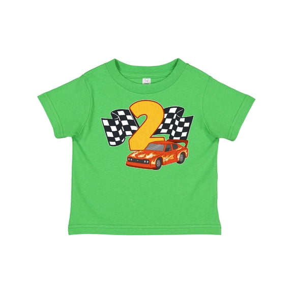 Inktastic Number Two Race Car Boys or Girls Toddler T-Shirt
