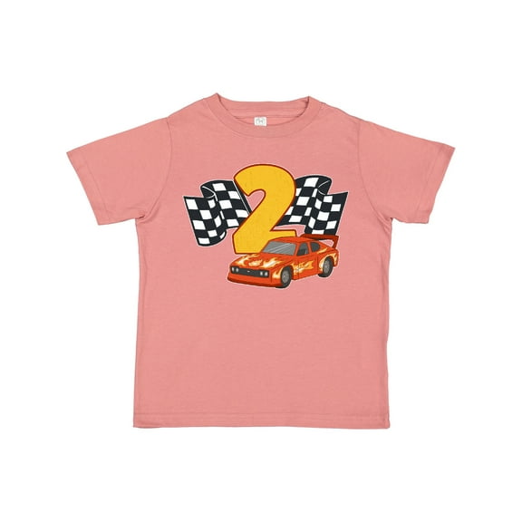 Inktastic Number Two Race Car Boys or Girls Toddler T-Shirt