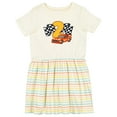 thumbnail image 1 of Inktastic Number Two Race Car Girls Toddler Dress, 1 of 5