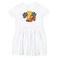 thumbnail image 1 of Inktastic Number Two Race Car Girls Toddler Dress, 1 of 5