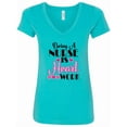 thumbnail image 1 of Inktastic Nurse Appreciation Cute Women's V-Neck T-Shirt, 1 of 5