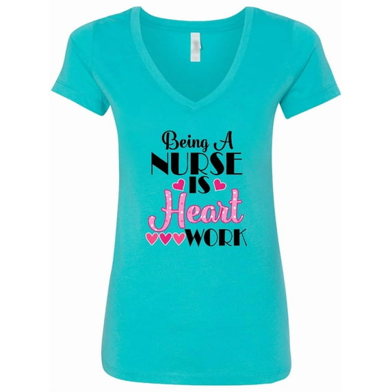 Inktastic Nurse Appreciation Cute Women's V-Neck T-Shirt