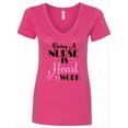 thumbnail image 1 of Inktastic Nurse Appreciation Cute Women's V-Neck T-Shirt, 1 of 5