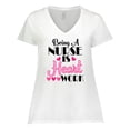 thumbnail image 1 of Inktastic Nurse Appreciation Gift Cute Women's Plus Size V-Neck T-Shirt, 1 of 5