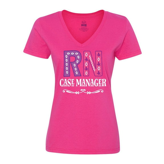 Inktastic Nurse Case Manager Gift Women's V-Neck T-Shirt