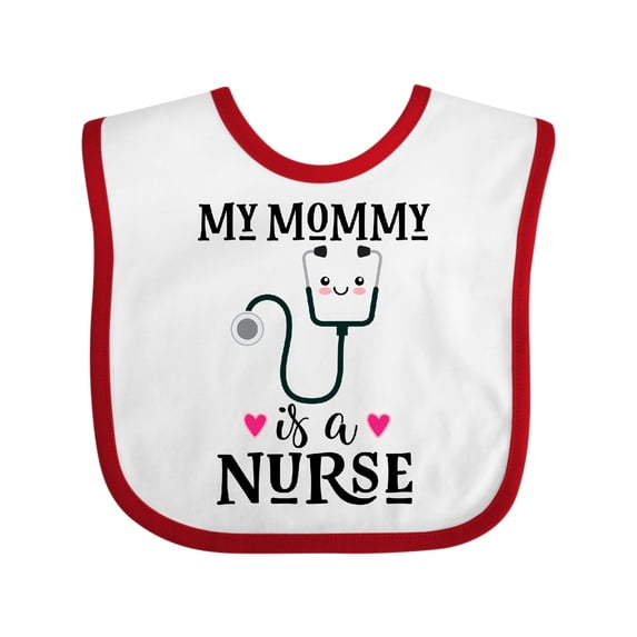 Inktastic Nurse Mom Kids Nursing Girls Baby Bib