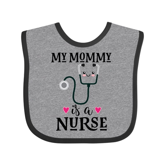 Inktastic Nurse Mom Kids Nursing Girls Baby Bib