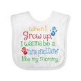 thumbnail image 1 of Inktastic Nurse Practitioner Like Mommy Boys or Girls Baby Bib, 1 of 4
