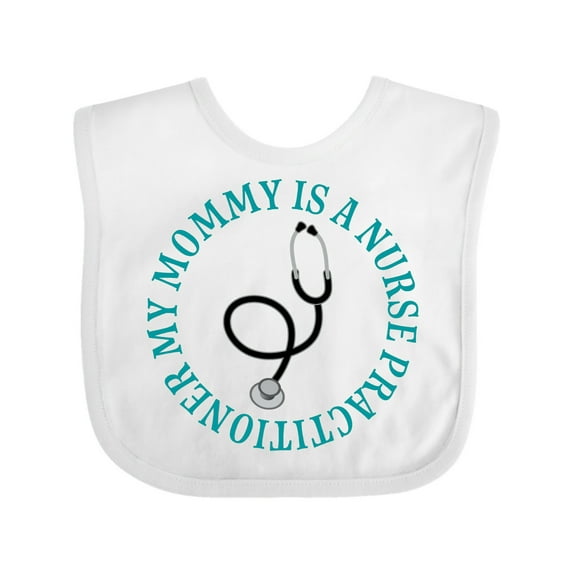 Inktastic Nurse Practitioner Mommy Childs Boys or Girls Baby Bib