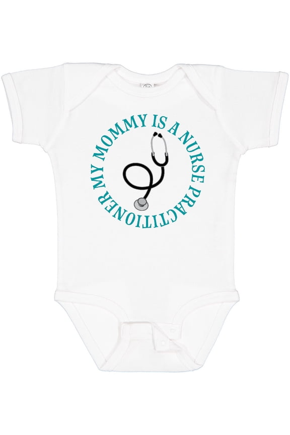 Nurse Practitioner Mommy Childs Boys or Girls Baby Bodysuit