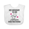 thumbnail image 1 of Inktastic Nurse Practitioner Mommy for Daughter Girls Baby Bib, 1 of 4