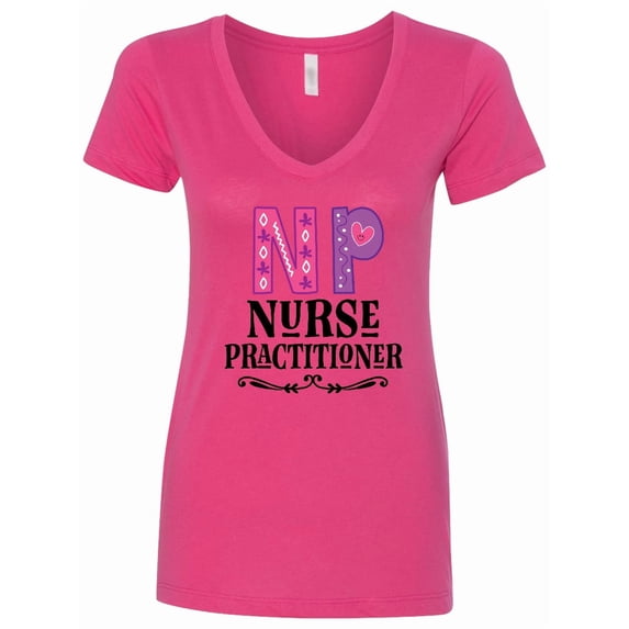 Inktastic Nurse Practitioner Np Appreciation Women's V-Neck T-Shirt