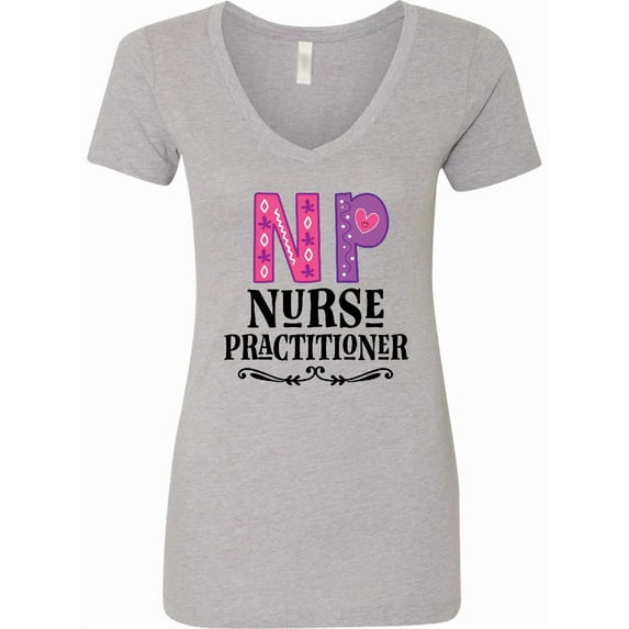 Inktastic Nurse Practitioner Np Appreciation Women's V-Neck T-Shirt