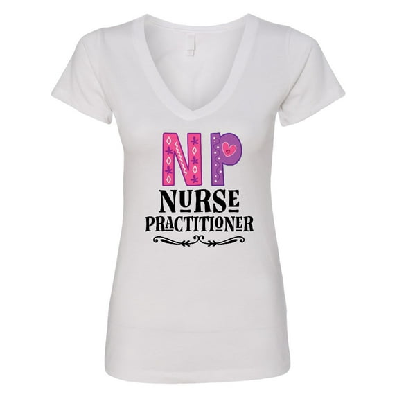 Inktastic Nurse Practitioner Np Appreciation Women's V-Neck T-Shirt