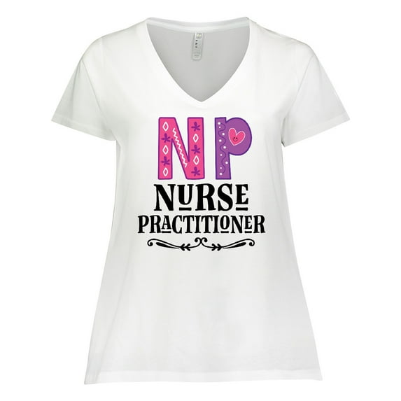 Inktastic Nurse Practitioner NP Gift Women's Plus Size V-Neck T-Shirt