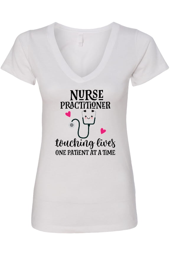 Nurse Practitioner Nursing Quote Women's V-Neck T-Shirt