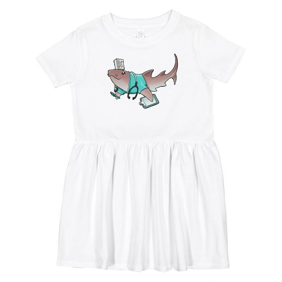 Inktastic Nurse Shark Girls Toddler Dress