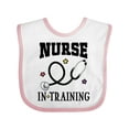 thumbnail image 1 of Inktastic Nurse in Training Nursing Gift Girls Baby Bib, 1 of 4