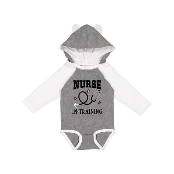 Inktastic Nurse in Training Nursing Gift Girls Long Sleeve Baby Bodysuit