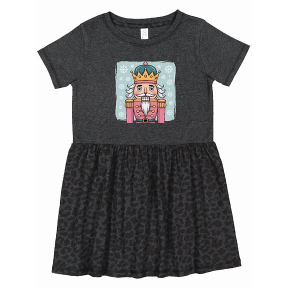 Inktastic Nutcracker Christmas Blue Crown Girls Toddler Dress