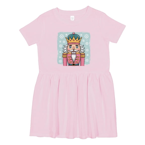 Inktastic Nutcracker Christmas Blue Crown Girls Toddler Dress