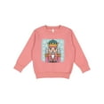 thumbnail image 1 of Inktastic Nutcracker Christmas Blue Crown Toddler Sweatshirt, 1 of 4