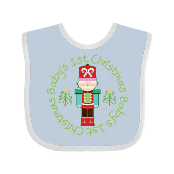 Inktastic Nutcracker First Christmas Babys 1st Boys or Girls Baby Bib