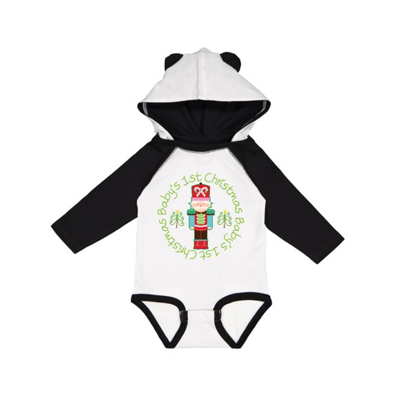 Inktastic Nutcracker First Christmas Babys 1st Gift Baby Boy or Baby Girl Long Sleeve Bodysuit
