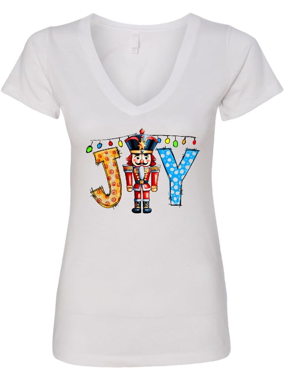 Nutcracker Joy Christmas Women's V-Neck T-Shirt